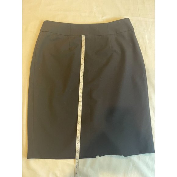 Calvin Klein Womens Straight & Pencil Mini Skirt Back Zip Flat Front Black SZ 6P - Picture 4 of 7